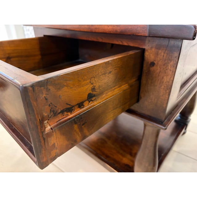Solid Wood Coffee Table & Matching End Tables For Sale - Image 4 of 6