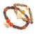 Asian Soulful Journey Gold Beaded Bracelet Set with Heart & Elephant For Sale - Image 3 of 9