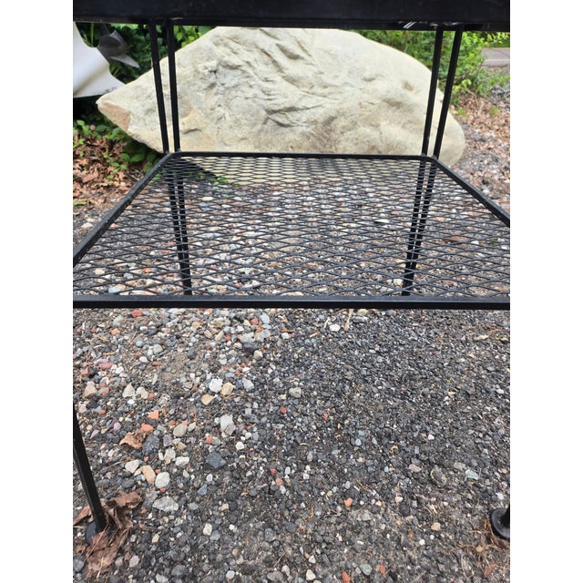 Vintage Woodard Pinecrest Outdoor End Table For Sale - Image 9 of 10