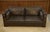 Minimalist Sofa in Leather and Macassar Ebony, 1980s For Sale - Image 4 of 15