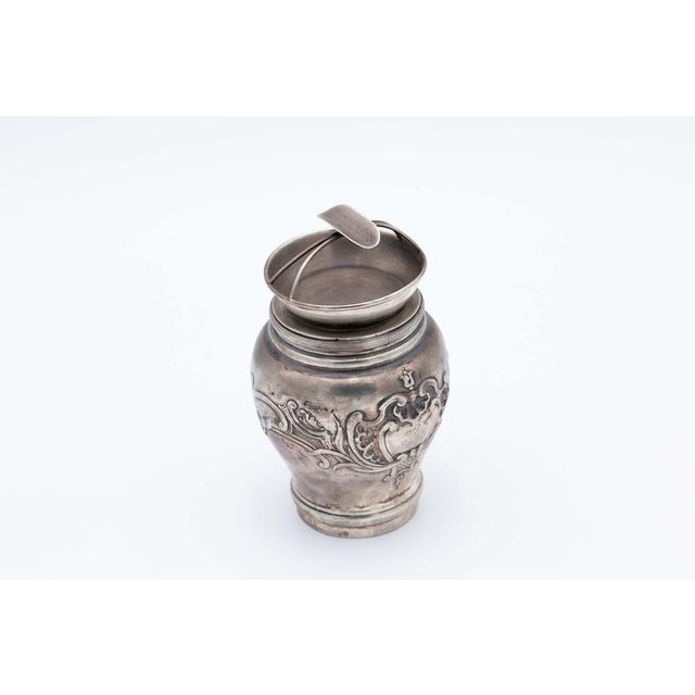 Silver Pot with Reliefs and Filled Bottom For Sale - Image 4 of 4