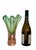 1960s Large 1960's Asymmetrical Green and Gentle Pink Art Glass Vase, Josef Hospodka for Chrisbska For Sale - Image 5 of 12