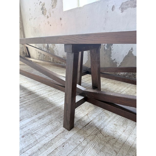 Oak Farm Benches, 1950s, Set of 2 For Sale - Image 12 of 18