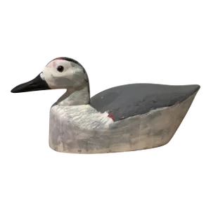 Vintage Handcrafted Wild Fowler Seagull Confidence Decoy With Glass Eyes