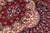 Shabby Chic Persian Tabriz Red/Purple Wool Rug - 9'2'' X 12'7'' For Sale - Image 4 of 10