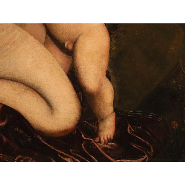 Camillo Boccaccino, Nude, Venus Cupid Boccaccino, 17th Century, Oil Painting on Canvas, Framed For Sale - Image 12 of 16