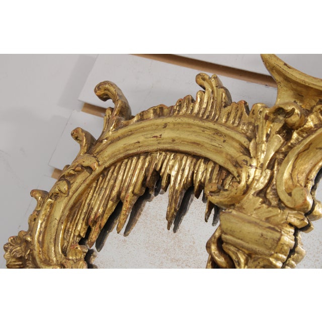 Friedman Brothers Attributed 3 Panel Gold Frame Mirror For Sale In Philadelphia - Image 6 of 16