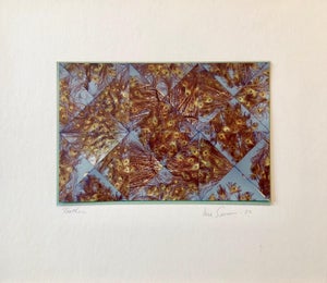 Vera Simons, Peacock Feathers Photo Mosaic Collage Photograph, Female Aviator Feminist Art, 1982