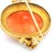 Late 19th Century Victorian Hand-Carved Mediterranean Coral Cameo Brooch in 14k Gold With Seed Pearls For Sale - Image 13 of 13