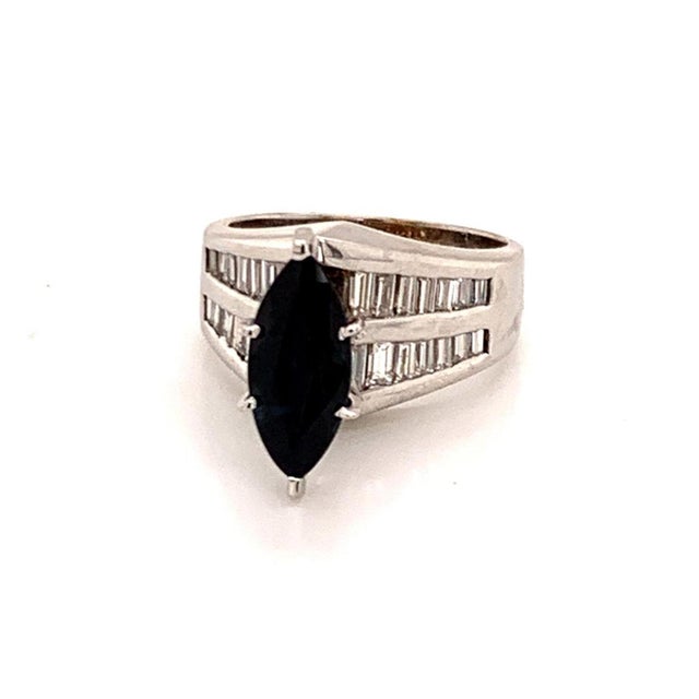 Natural Finely Faceted Quality Sapphire Diamond Ring 14k Gold 3.60 TCW Women Certified $3,700 911204 This is a Unique...