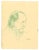 The Profile is an Original Drawing on creamy-colored paper realized by Mino Maccari in the mid-20th century. Hand-signed...