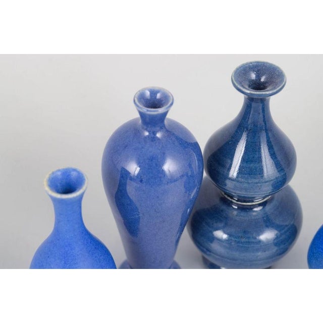 Small Vintage Stoneware Vases by Per Liljegren, 1980s, Set of 5 For Sale - Image 3 of 5