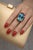 Bochic “Orient” Vintage Ruby & Blue Topaz Ring - 18K Gold & Silver Circa “90s” For Sale - Image 4 of 14