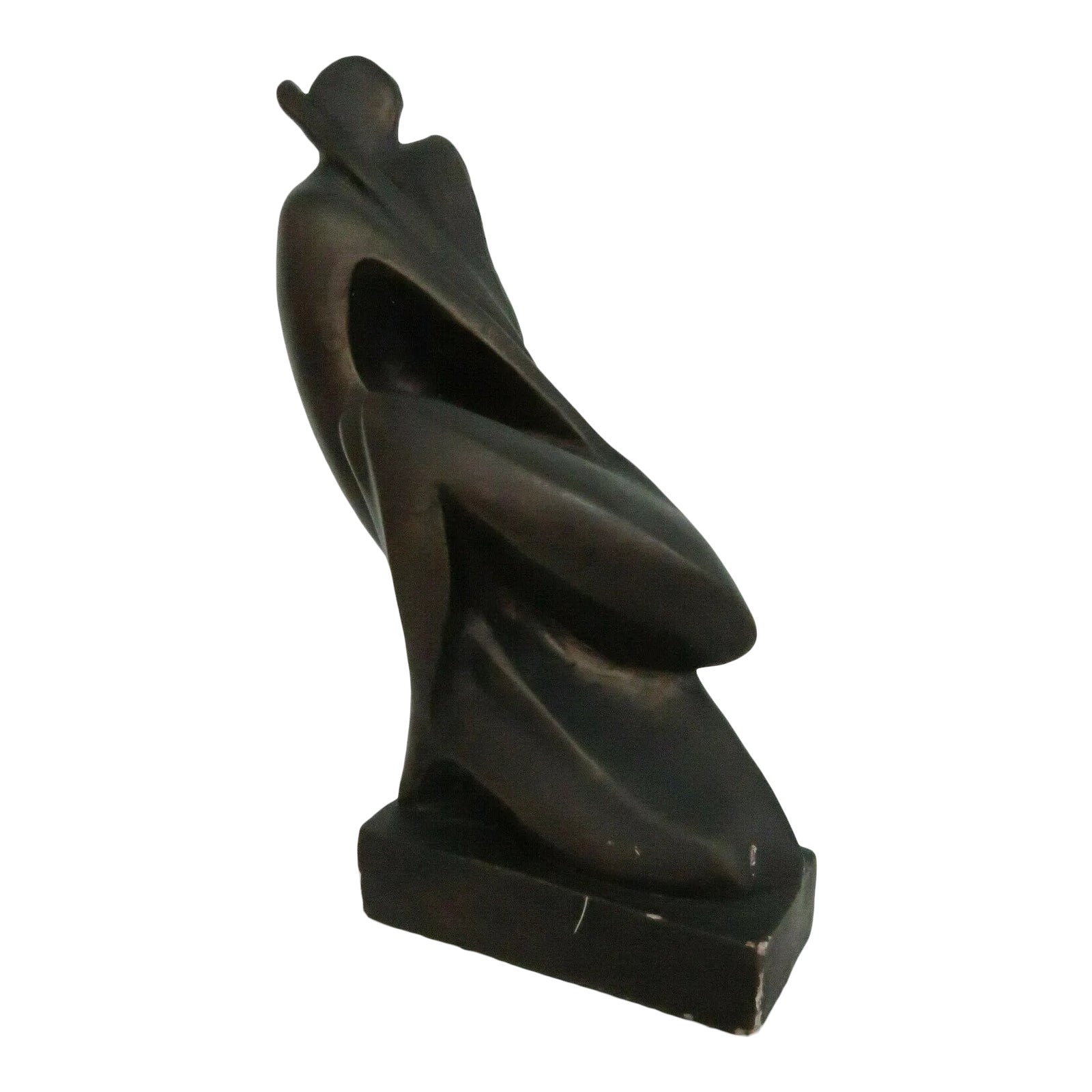 1980s Austin Productions Embracing Couple Abstract Sculpture
