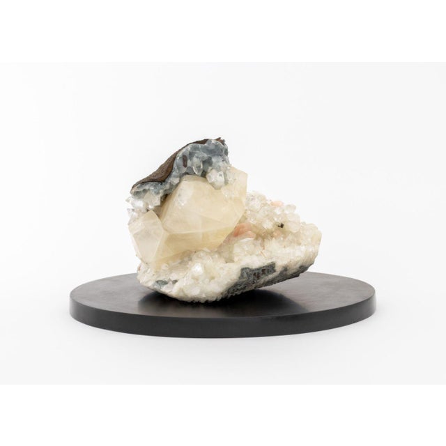 Celestite, Calcite, and Quartz Crystal Specimen For Sale In New York - Image 6 of 14