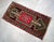 1980s Hand Knotted Small Turkish Rug Bath MatFront of Kitchen Sink Rug Mini Runner 1'6" X 3' For Sale - Image 10 of 13