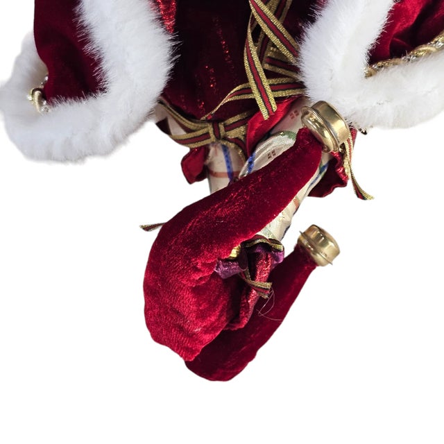 Mark Roberts Retired Limited Edition "Jolly Sitting Santa Small” 18" 81/750 Coa For Sale In San Francisco - Image 6 of 10