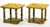 Mid 20th C. Hollywood Regency Resin Embedded Stone, Mother of Pearl Table Set For Sale In Columbus - Image 6 of 9