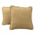 F. Schumacher Pair of Chenille Gold Pillows With Inserts For Sale