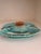 Luneville Antique French Lunéville Barbotine Majolica Turquoise Asparagus Platter For Sale - Image 4 of 5