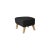 Contemporary Set of Dark Grey Natural Oak Raf Simons Vidar 3 My Own Chair Footstool, Lassen by Mogens Lassen For Sale - Image 3 of 6