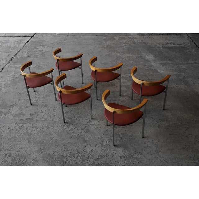 PK11 Chairs by Poul Kjaerholm for E. Kold Christensen, Denmark, 1950s, Set of 6 For Sale - Image 6 of 11