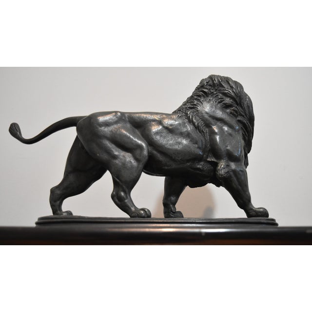 Brown Late 19th Century French Bronze Sculpture of a Lion by Paul Édouard Delabrierre For Sale - Image 8 of 17
