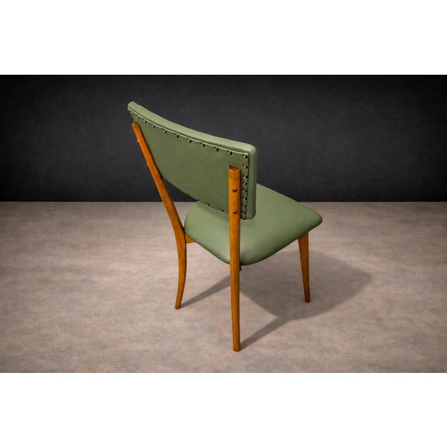Wood Console With Drawer and Chair in Hardwood, Unknown, 1950s For Sale - Image 7 of 15
