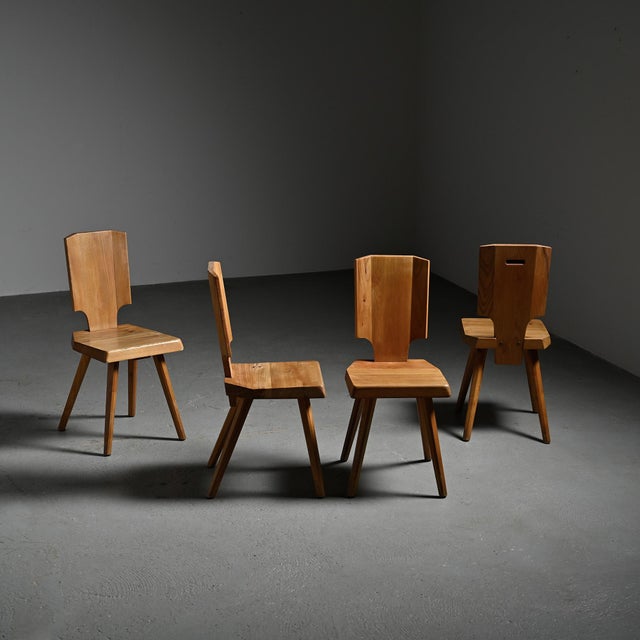 Model S28 Chairs by Pierre Chapo, France, 1965, Set of 4 For Sale - Image 16 of 16