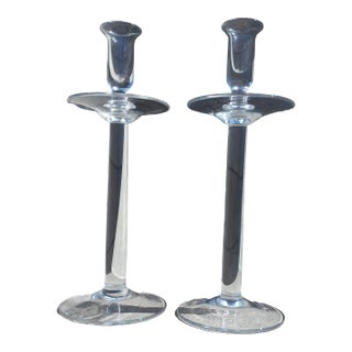 Pair of Vintage Tiffany & Co. Column Candlesticks 12" For Sale