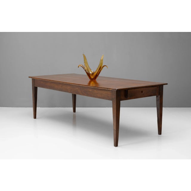 Pine Top Farm Table, 1880s For Sale - Image 3 of 8