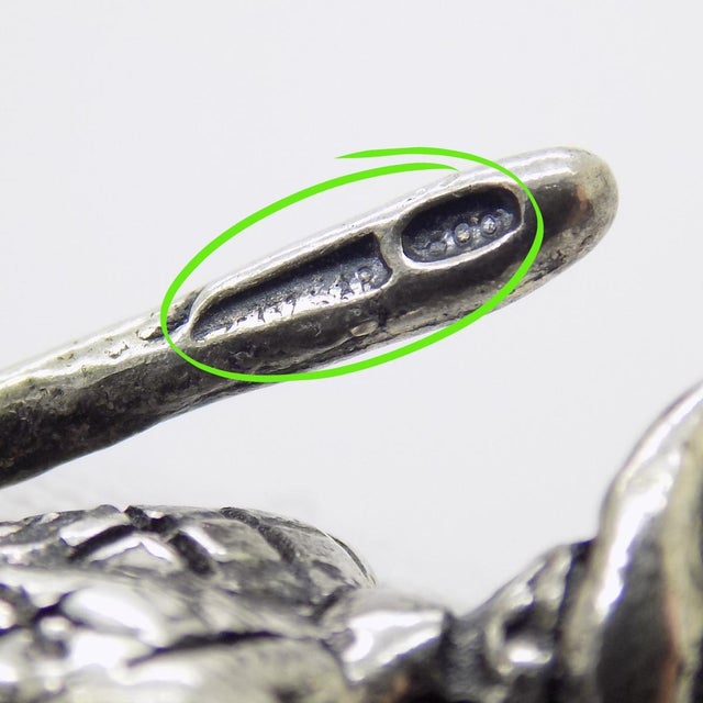 Silver Vintage Italian Handmade Genuine Silver Harlequin Carnival Character Commedia Dell'Arte Figurine For Sale - Image 8 of 10