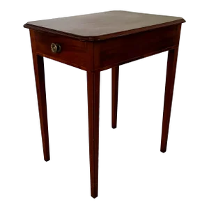 Antique Early 19th Century American Federal Massacusetts Mahogany Side or Tea Table Circa 1810