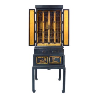 Antique Monumental Japanese Buddhist Temple on Stand For Sale