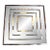 Vintage Op Art Postmodern Stacked Wall Mirror For Sale