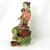 Chinese Vintage Shiwan Wucai Chinese Porcelain Pottery Figurine Lady Holding Fish Signed For Sale - Image 3 of 11