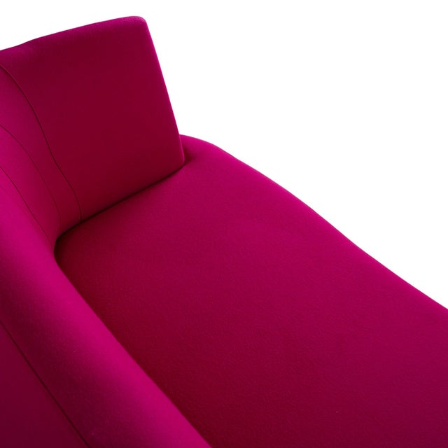 Powder Fabric Two-Seater Pink Magenta Sofa from Brühl For Sale - Image 6 of 14