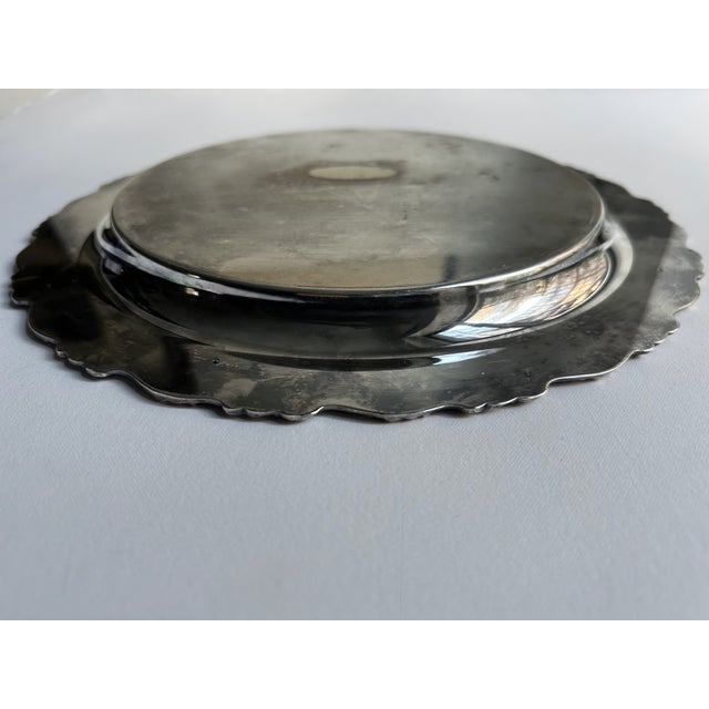 Vintage Wm. A. Rogers for Oneida "Royal Provincial" Silver Plate Tray For Sale - Image 9 of 13
