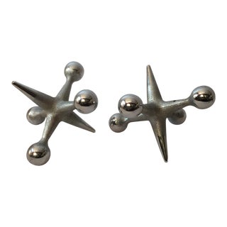 Vintage Oversized Chrome Jax For Sale