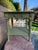 Farmhouse Antique Primitive Work Table Rustic Green Paint For Sale - Image 3 of 13