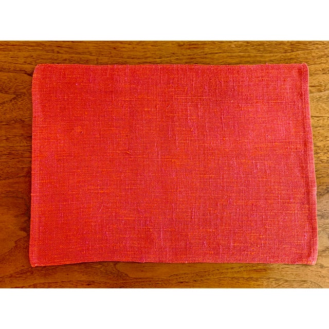 Vintage Mid-Century Dansk Ritva Puotila Linen Placements, Set of 4 For Sale In Boston - Image 6 of 11