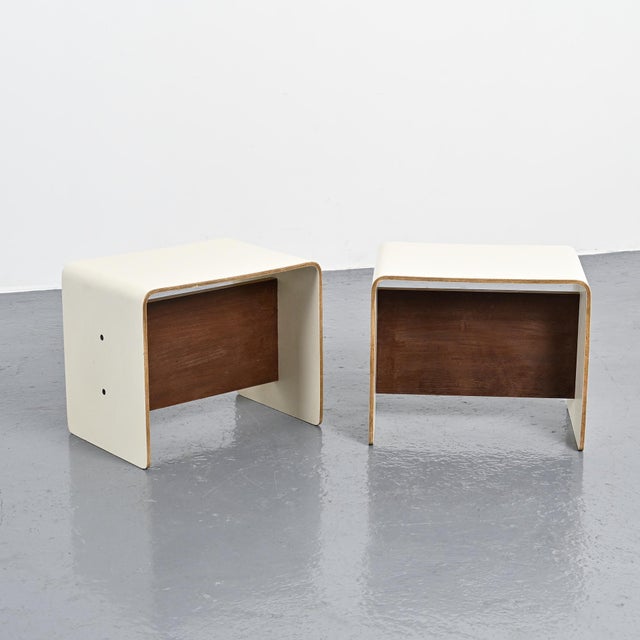Bedside Tables by Pierre Guariche for La Plagne, 1968, Set of 2 For Sale - Image 13 of 13