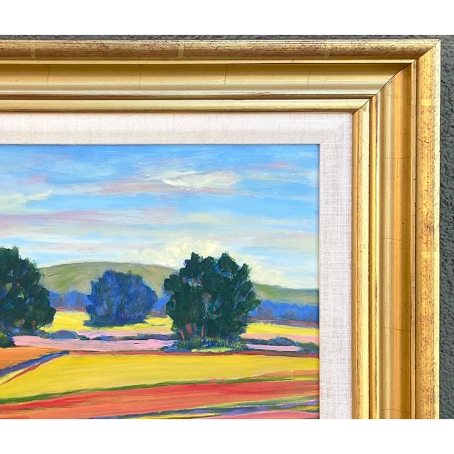 Abstract “Farm Land” Oil Painting by Joao De Brito - For Sale - Image 3 of 7