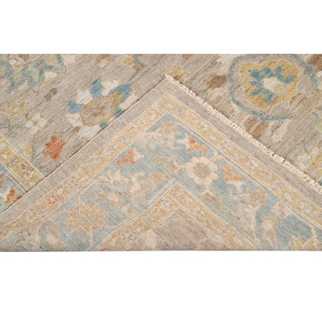 21st Century Modern Sultanabad Wool Rug 9 X 10 For Sale - Image 4 of 12