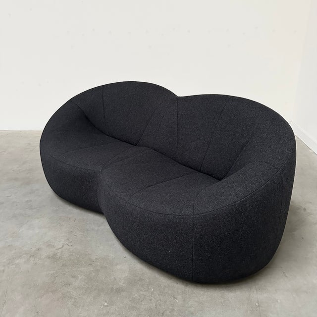 2000 - 2009 Pumpkin Two-Seater Sofa and Pouf by Pierre Paulin for Ligne Roset, 2008, Set of 2 For Sale - Image 5 of 16