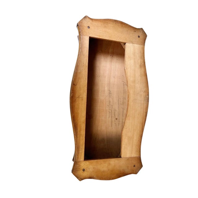 Gemstone French Marquetry Wood Plateau With Carved Serpentine Front and Sides For Sale - Image 7 of 7