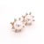 Metal Diamond Akoya Pearl Earrings 14 Karat Yellow Gold Certified For Sale - Image 7 of 11