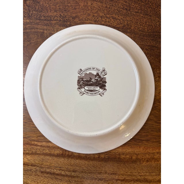 Vintage Portmeirion Kingdom of the Sea Shellfish Plates - Set of 4 For Sale - Image 9 of 10