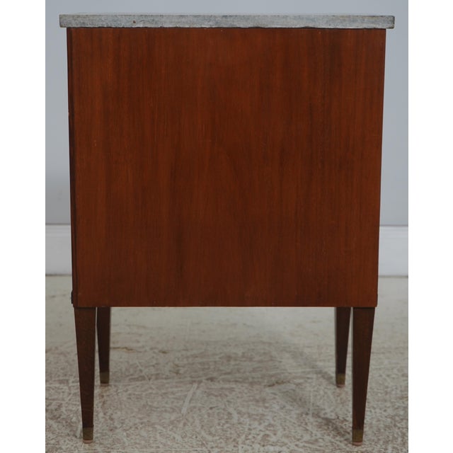 French Style 2 Door 1 Drawer Marble Top Pot Cabinet For Sale - Image 17 of 17