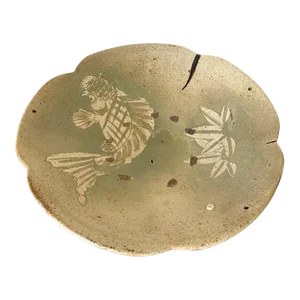 Early 19th Century Japanese Edo Period Seto Mingei Ceramic Ishizara Plate